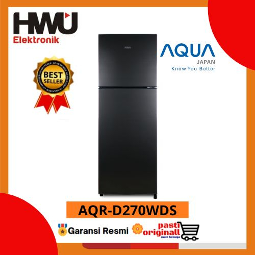 AQUA AQRD270WDS LEMARI ES 2 PINTU 220L / ASI ROOM AQR-D270WDS