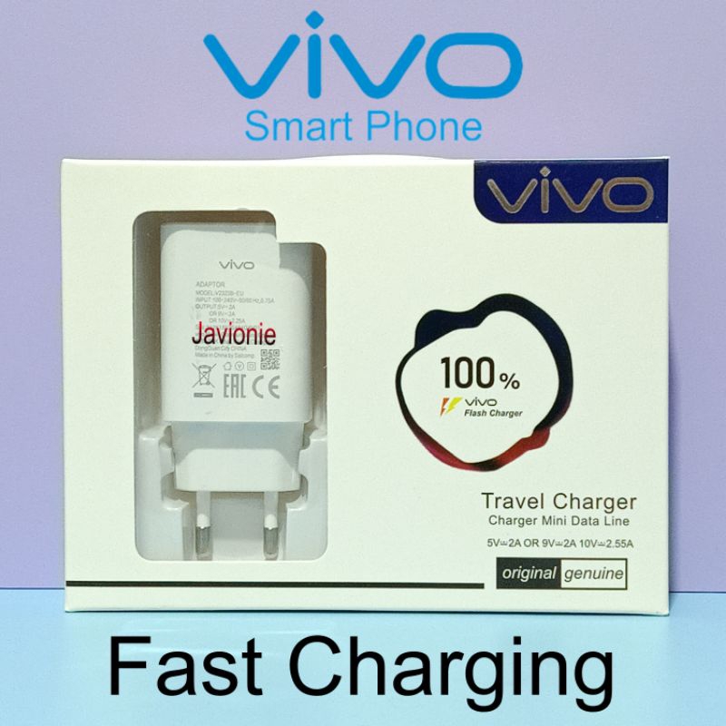 Charger Casan Cas VIVO Y01 Y02 Y02t Y1S Y11 Y12 Y12i Y12S Y15S 18W Original 100% Fast Charging MICRO USB