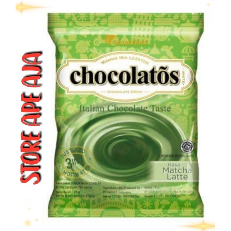 

CHOCOLATOS RASA MATCHA LATTE [ 24gr X 10 Sachet ]