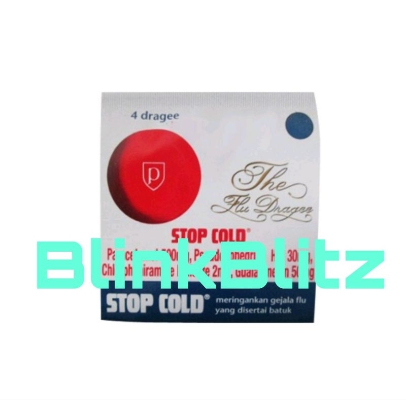 STRIP Stop Cold Obat Pilek Flue Demam Isi 4 Tablet