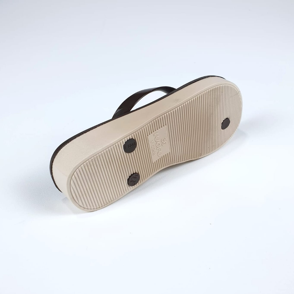 LUOFU ORIGINAL jelly sandal karet empuk murah wanita jepit sendal cewek import F2268TS-SB6