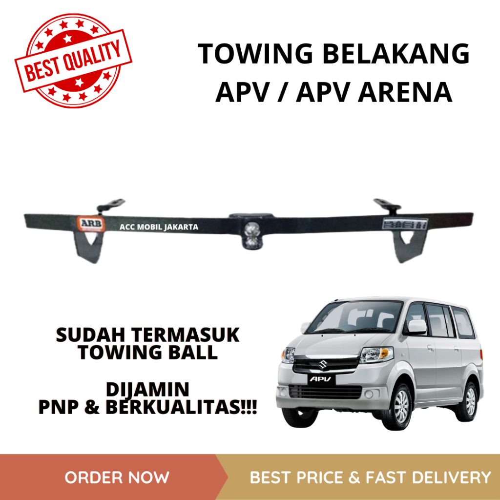 TOWING BAR BELAKANG APV - TOWING BESI PENGAMAN BEMPER BELAKANG APV