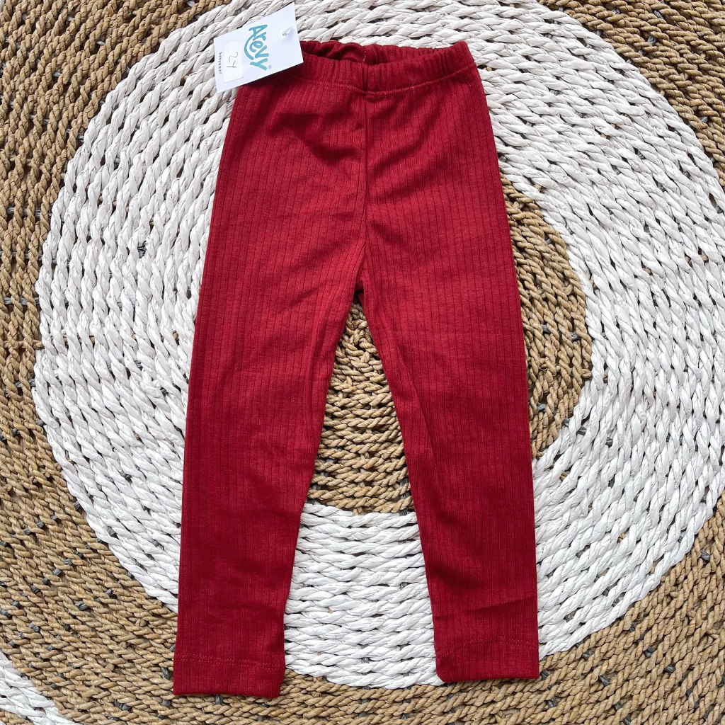 Legging Libby Earth Color Series Grup 3  0-6 Tahun 100% Cotton Premium Arevyonlineshop Baju Bayi Celana Bayi