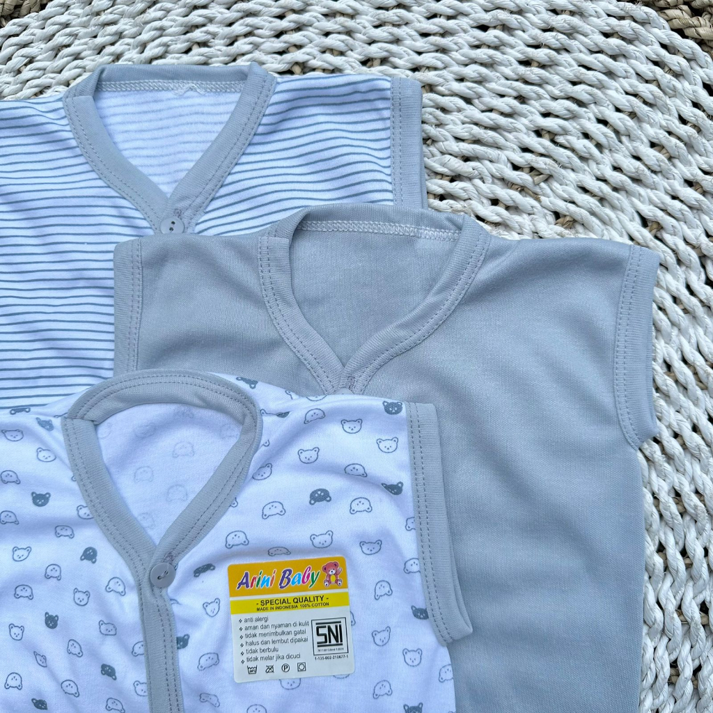 3 PCS Baju Lengan Kutung Bayi Bayi Atasan Bayi Baju Newborn Baju Bayi Baru Lahir Gift Bayi Hadiah Lahiran Bayi