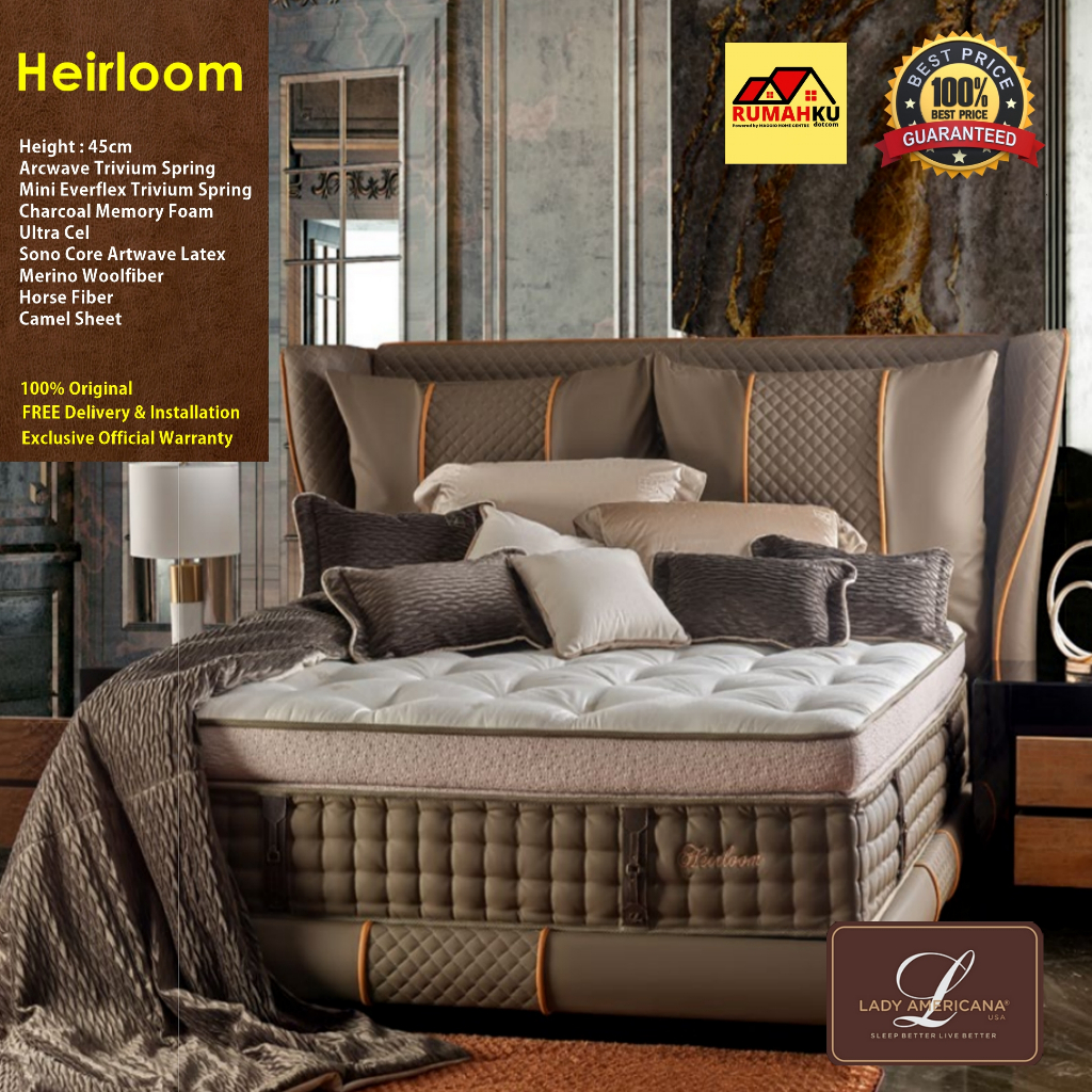 KASUR LADY AMERICANA - KASUR SPRINGBED LATEX - KASUR HEIRLOOM - LADY AMERICANA