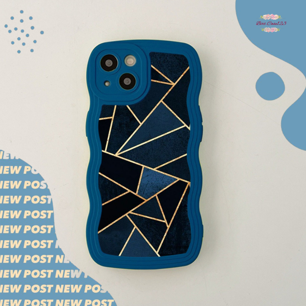 CUSTOM SOFTCASE SILIKON GELOMBANG WAVY CUSTOM GEOMETRI FOR OPPO A3S A15 A15S A16 A1K A5S A7 A31 A53 A96 F1S A9 A5 2020 A52 A37 A76 A36 A96 BC7665