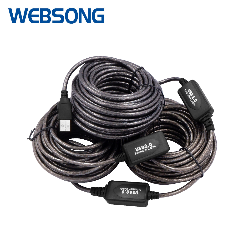 Kabel USB 2.0 Male to Female Extension Active 10M 20M 30M WEBSONG