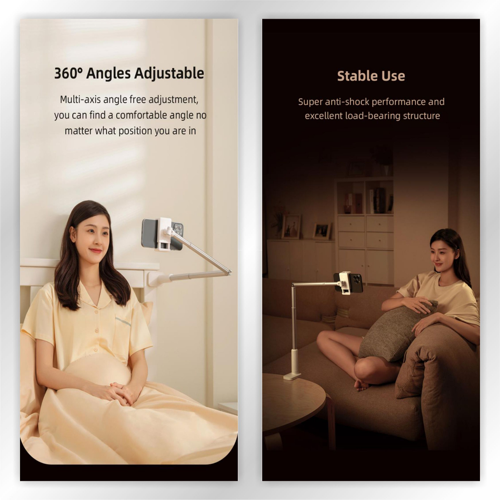 USAMS ZB255 Adjustable Phone holder Stand Jepit