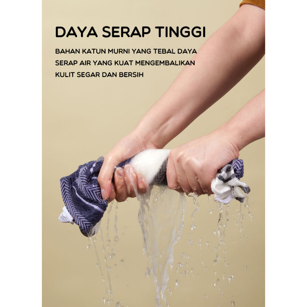 Samono Handuk Katun Mandi Keramas Microfiber Daya Serap Tinggi BBS905