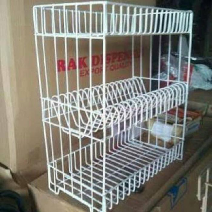 RAK PIRING BESI 2 TINGKAT / 3 TINGKAT ANTI KARAT