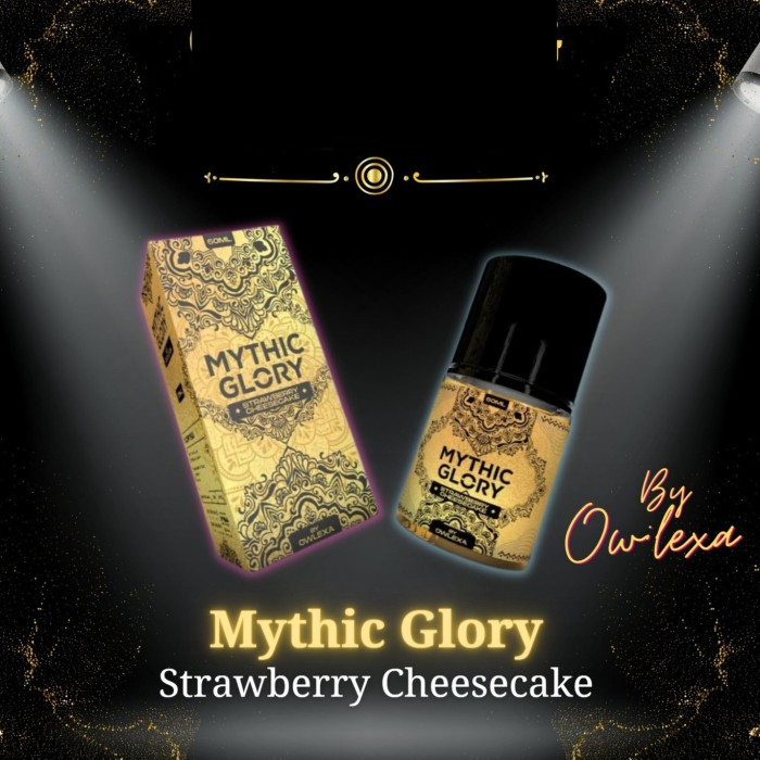 LIQUID MYTHIC GLORY STRAWBERRY CHEESECAKE 60ML BY OWLEXA &amp; PASCOL