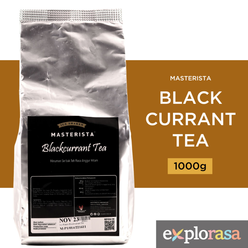 

Masterista Bubuk Minuman - Ice Shaken Black Currant Tea 1Kg