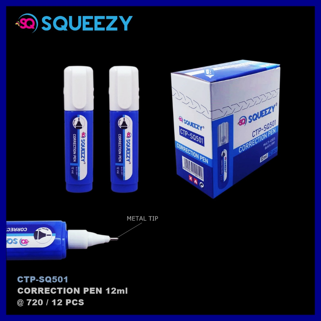 

Rmdodo - Correction Pen Fluid / Tip-ex Cair / Koreksi Cairan CTP-SQ501 Murah