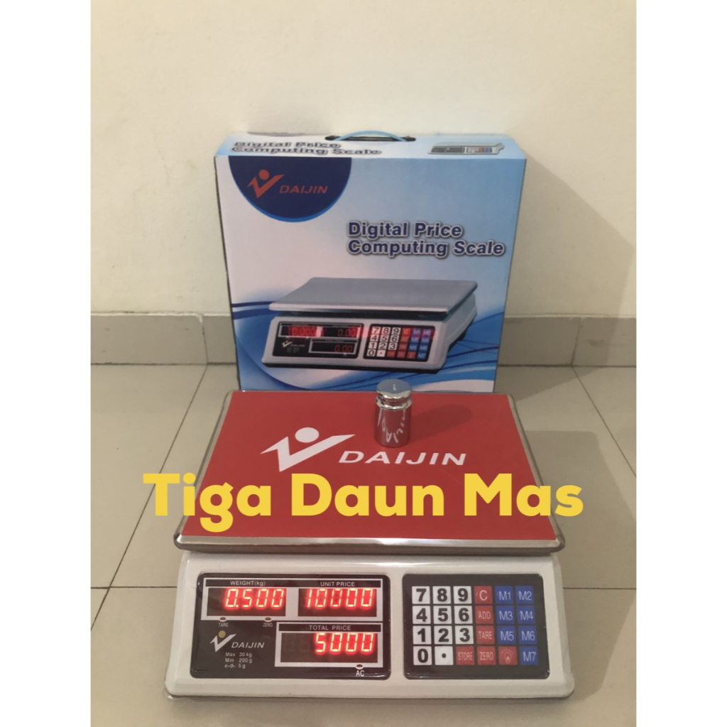 Timbangan Barang Digital Daijin 30 kg / Timbangan Laundry Daijin / Timbangan sembako Daijin