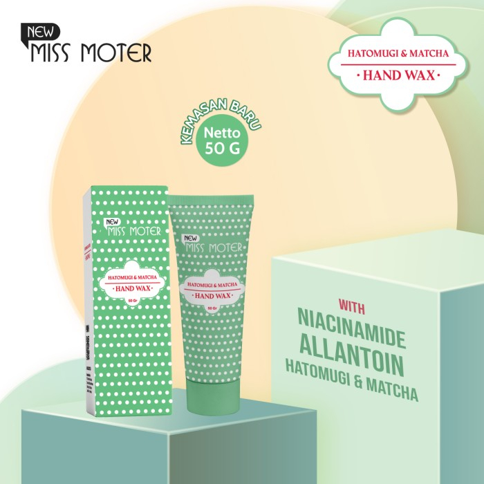 NEW MISS MOTER Hatomugi and Matcha Hand Wax 50gr