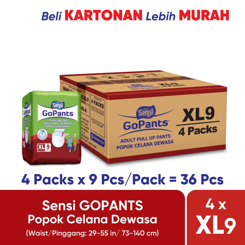 SENSI GOPANTS KARTON XL9x4