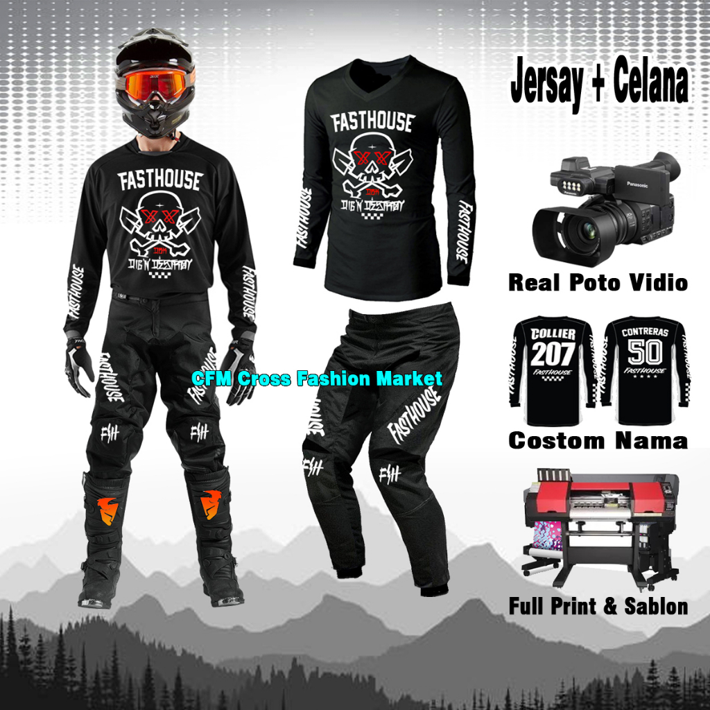 Baju Trail Adventure Merah Grey Kuning Hitam motocross kaos t shirt adventure trabas cross supermoto