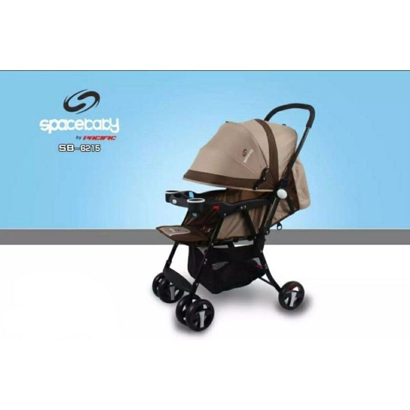 [Free Packing Kardus] Stroller Space Baby SB 6215, SB 6055, SB 6212, SB 6202 Reversible Handle Kereta Dorong Bayi Baby Stroller