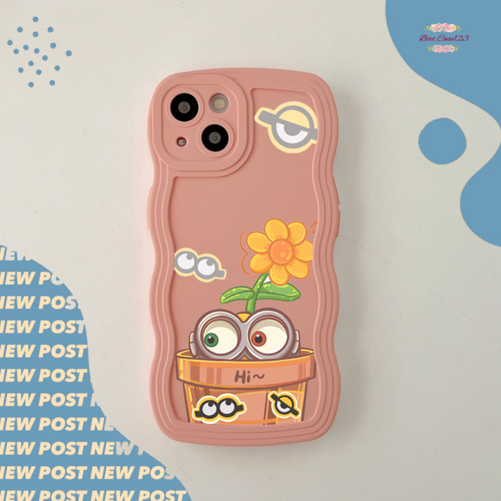 CUSTOM SOFTCASE SILIKON GELOMBANG WAVY CUSTOM MINNI FOR OPPO A3S A15 A15S A16 A1K A5S A7 A31 A53 A96 F1S A9 A5 2020 A52 A37 A76 A36 A96 BC7686