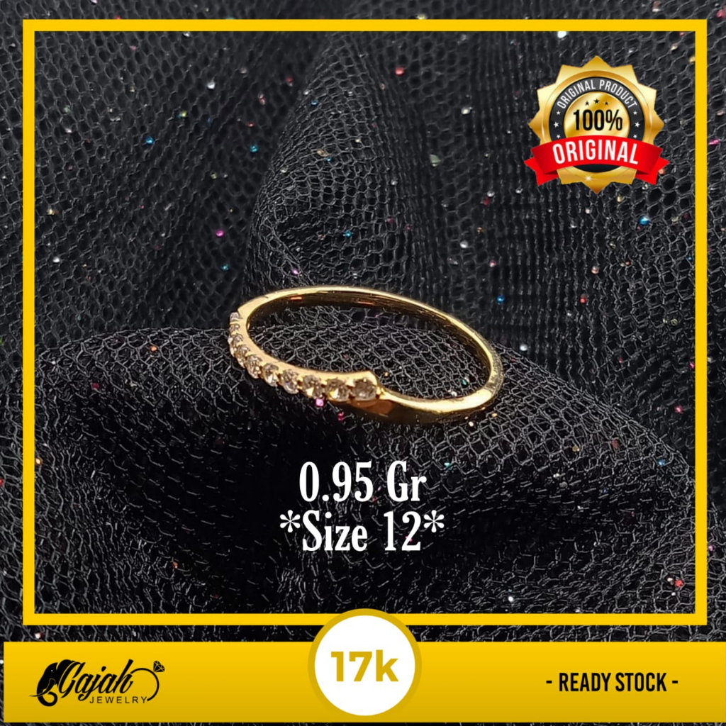 Cincin Emas 17K - 0.95 Gr Kadar 750 - 4746