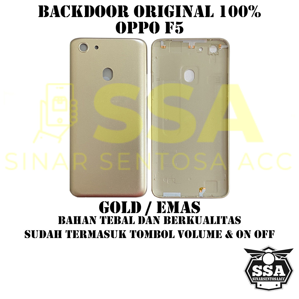 Backdoor Original 100% OPPO F5 Tutup Baterai Tutup Belakang Backcover Back cover OPPOO F5 OPPOF5 F 5