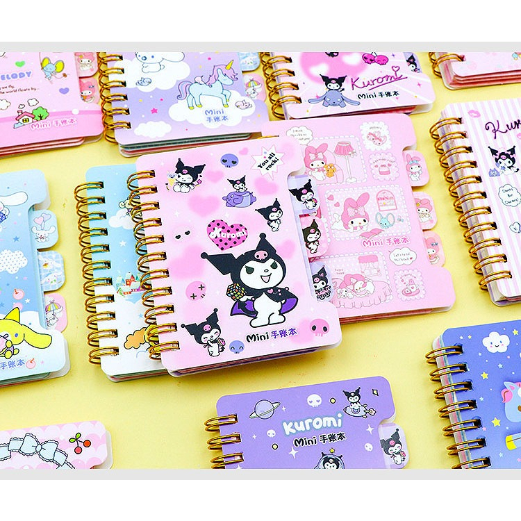 

GEMILANGWALLPAPER- MINI MEMO RING NOTEBOOK DENGAN PEMBATAS MOTIF SANRIO KUROMI CINNAMOROLL MY MELODY POCKET BOOK MEMO MINI | STICKY NOTES | NOTEBOOK | NOTEPAD | MINI MEMO RING