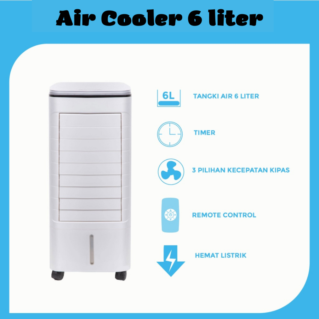 Air Cooler Pendingin Ruangan mini AC portable Aikostar terbaik untuk kamar tidur ruang tamu Bergaran