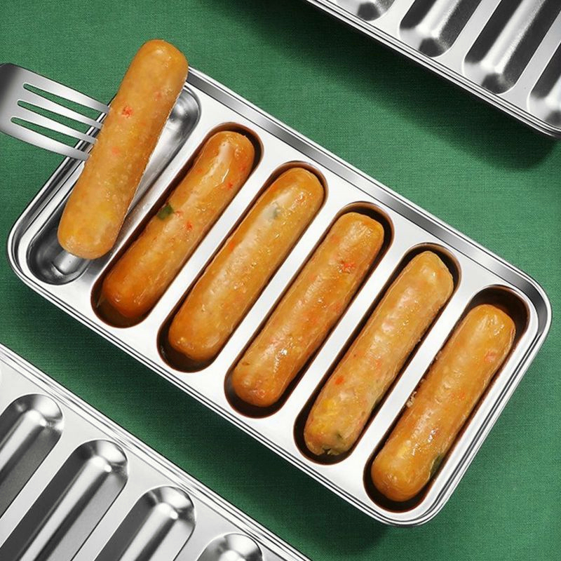 Cetakan Sosis Mold Bahan Stainless Steel 6 Lubang Cetakan Sostel / Sausage Mold Telur / Cetakan Hot Dog Cetakan Hotdog