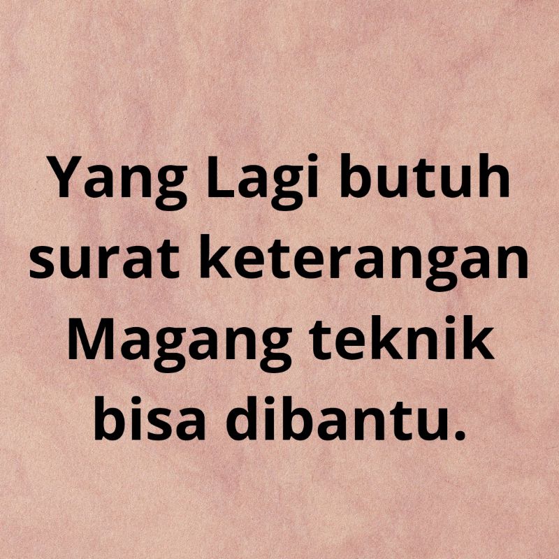 

Surat Magang