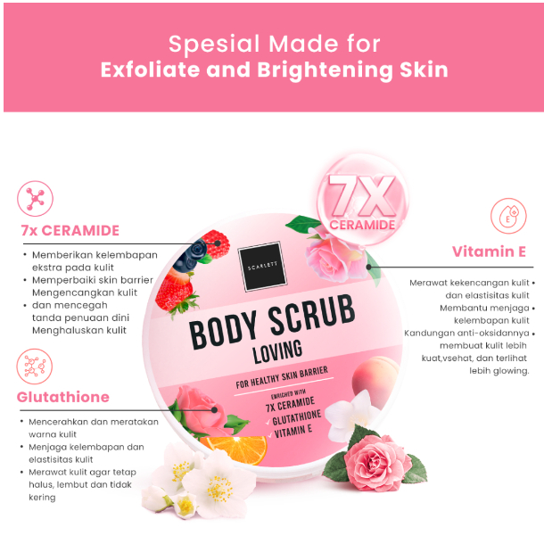 SCARLETT Whitening Loving SERIES | Body Lotion - Body Cream- Body Serum - Body Scrub - Shower Scrub