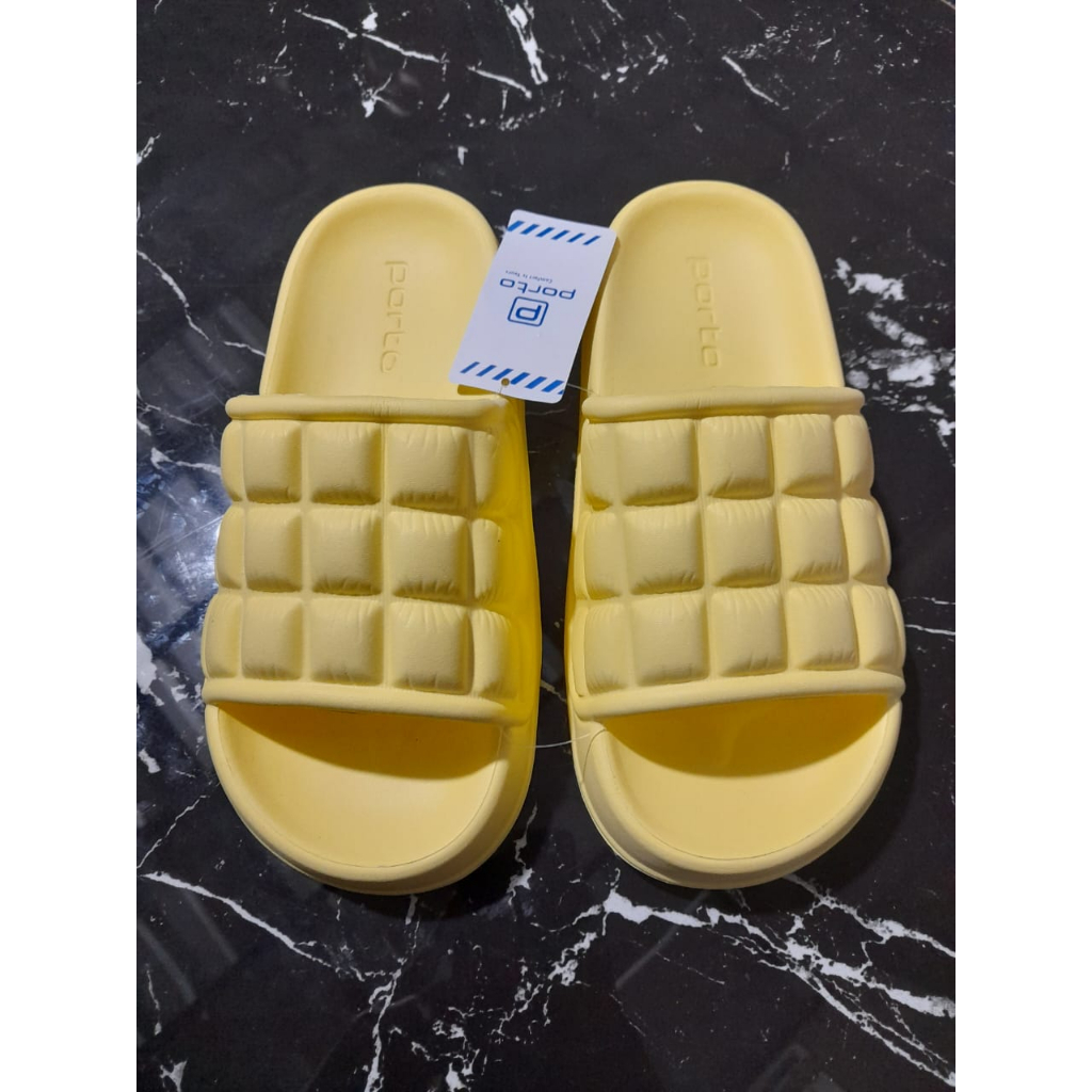 Sandal Slop Rumah Kamar Mandi S36 Sendal Selop Polos Karet Empuk Import Busa EVA Tebal Korean Style