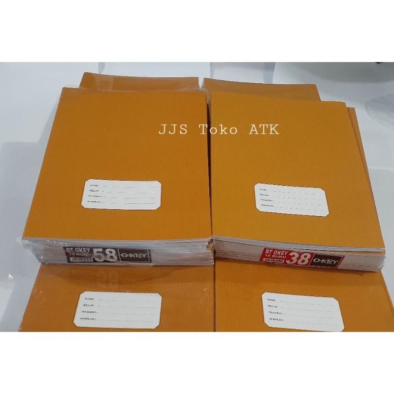

Buku Tulis OKEY Sampul Coklat isi 38 / 58 lembar (10 buku)