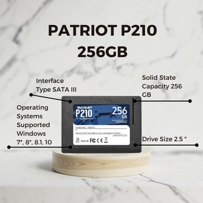 Patriot P210 256GB 2.5&quot; SATA III SSD