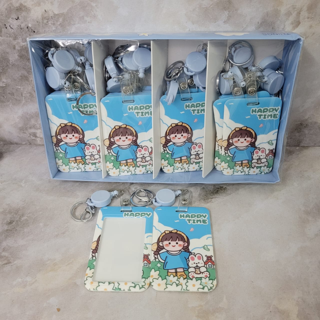 JM GANTUNGAN TALI KARTU AKSES KANTOR MRT BUSWAY LANYARD CARD HOLDER MOTIF