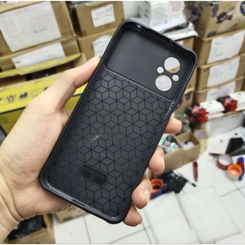 POCO M5S M5 5G soft case leather kulit cover slim