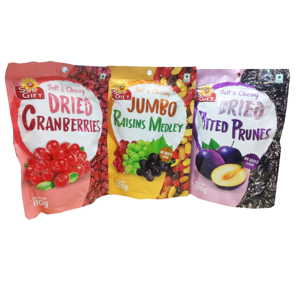 

SUN GIFT DEHYDRATED FRUITS DRIED CRANBERRIES 110GR