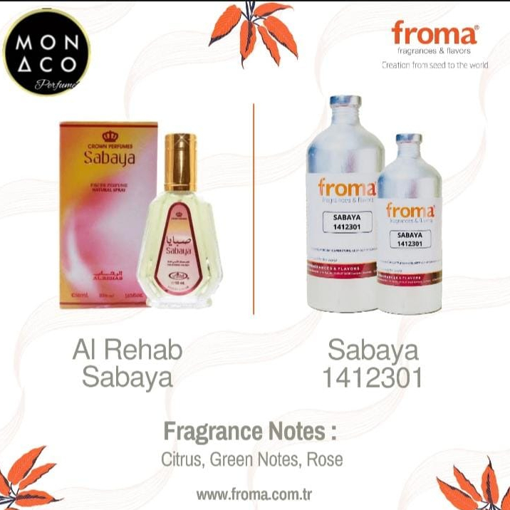 BIBIT PARFUM SABAYA BY FROMA - ASLI 100%