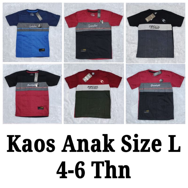 Kaos anak distro lengan pendek best seller kids