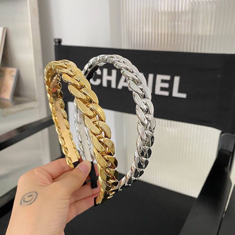 Premium Bando Chanl | READY STOCK SIAP KIRIM | Bando Gold | Bando Gaya Elegan | Bando Model Chain Mewah | Bando Perempuan Cantik