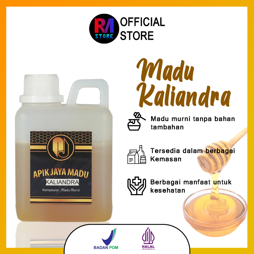 

Madu Kaliandra 100% Asli & Murni Tanpa Campuran | Dari Peternakan Lebah Terpercaya | Tanpa bahan pengawet | Tanpa bahan tambahan | berkhasiat untuk tubuh