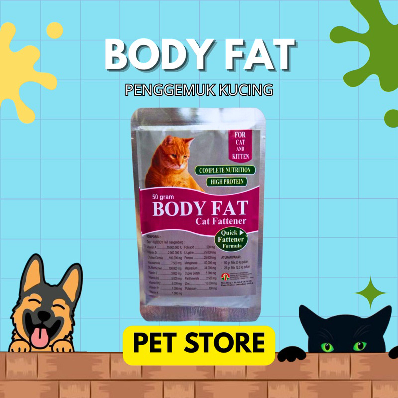 BODY FAT Vitamin / Suplemen Penggemuk Kucing