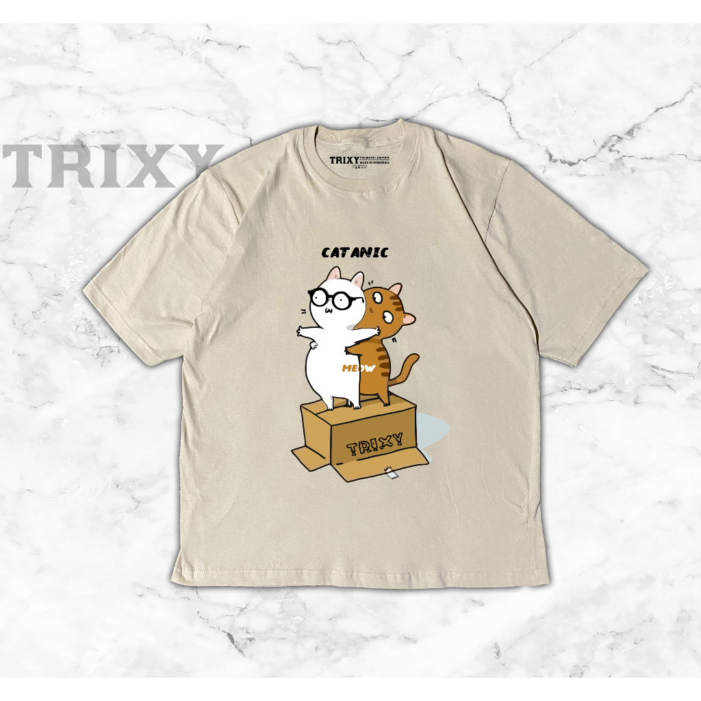 KAOS KUCING CATANIC (TITANIC CAT VERSION) / BAJU KUCING LUCU / KAOS KUCING / TSHIRT CAT / CAT TEE'S