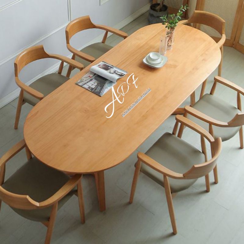 Meja Makan Minimalis Set Meja Makan Kayu Jati Perhutani