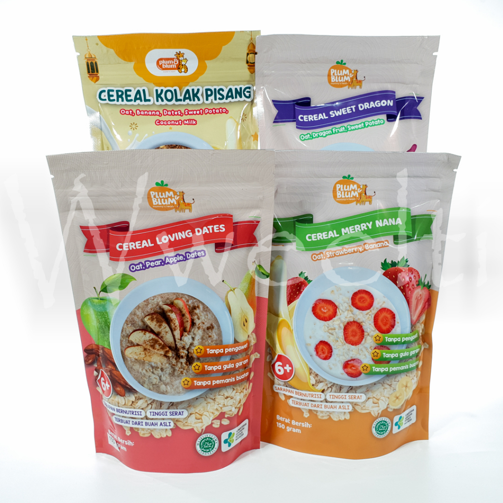 Plum And Blum Cereal Buah Mpasi Sereal Anak Bayi
