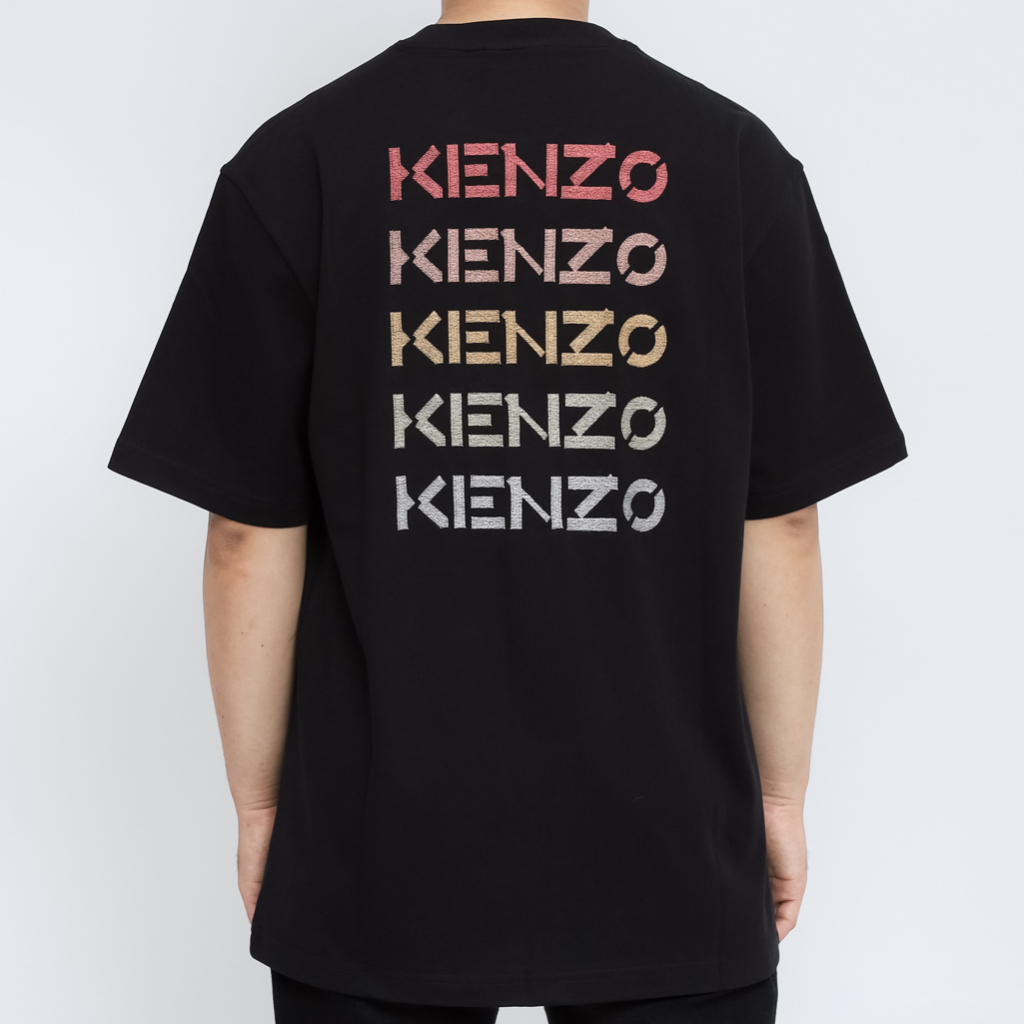 Kenzo Side Logo Black Tee