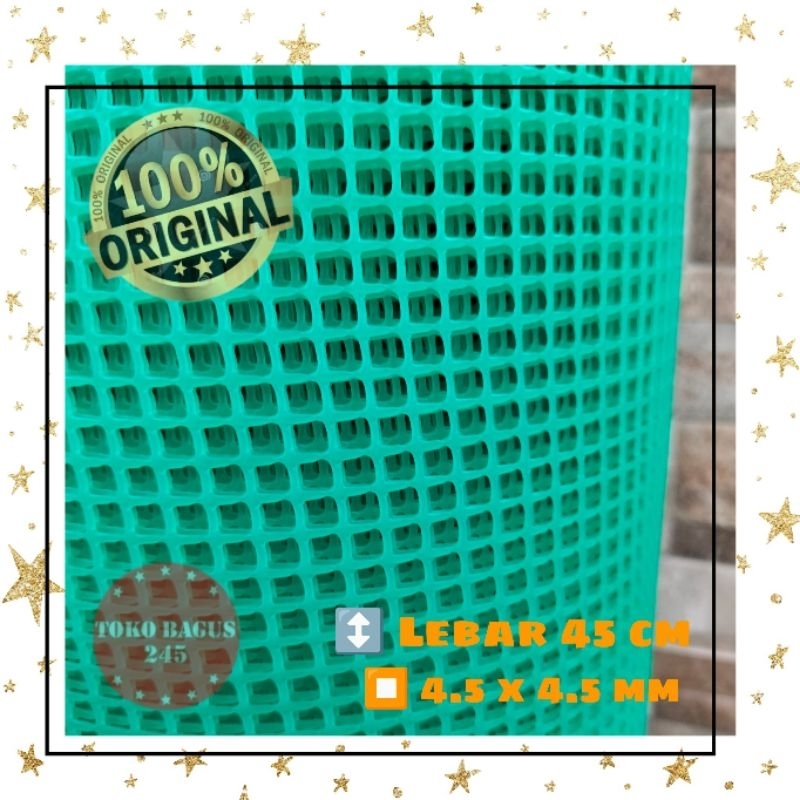 Jaring Ram Plastik HDPE Serba Guna Alas Kandang Hewan Peliharaan Lebar 45 cm Bagus Murah Bandung