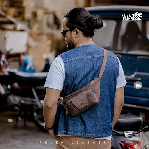 TAS SELEMPANG PRIA MAHAMERU WAIST BAG