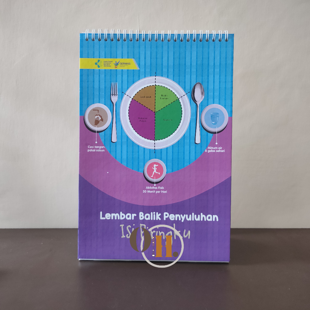Media Promkes I Lembar Balik Isi Piringku, Lembar Balik Piring Makanku, Isi Piring Makanku