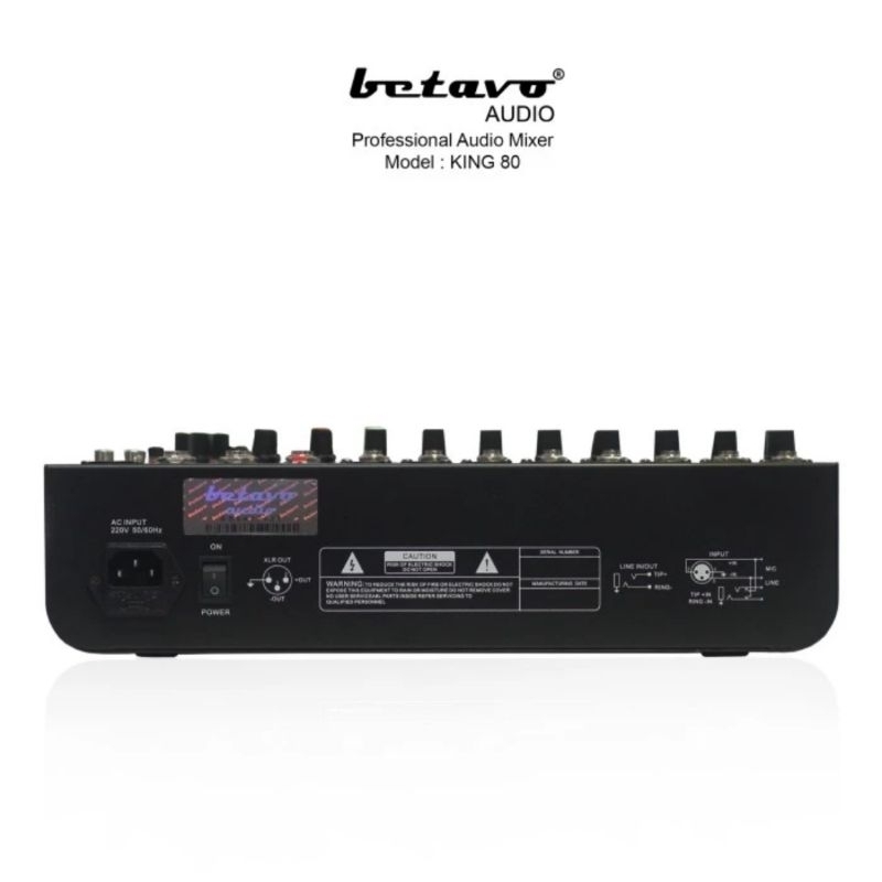 Professional Audio Mixer Betavo KING 80 mixer 8 channel king80