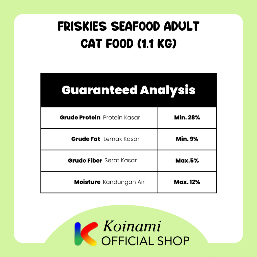 FRISKIES 1.1kg ADULT SEAFOOD SENSATION / pakan kucing / makanan hewan / cat food / dray food